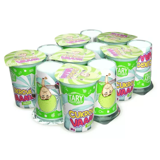 Cukrová vata Jablko 20g – Karton (12 ks)