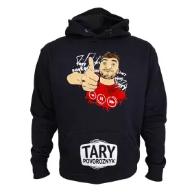 Mikina pro parkour Tary Povoroznyk Black Red Design