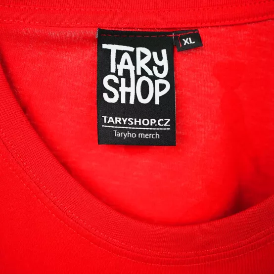 Tričko Ňufík Mrkvičková Mánie, Red