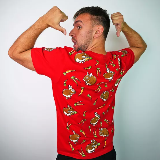 Tričko Ňufík Mrkvičková Mánie, Red