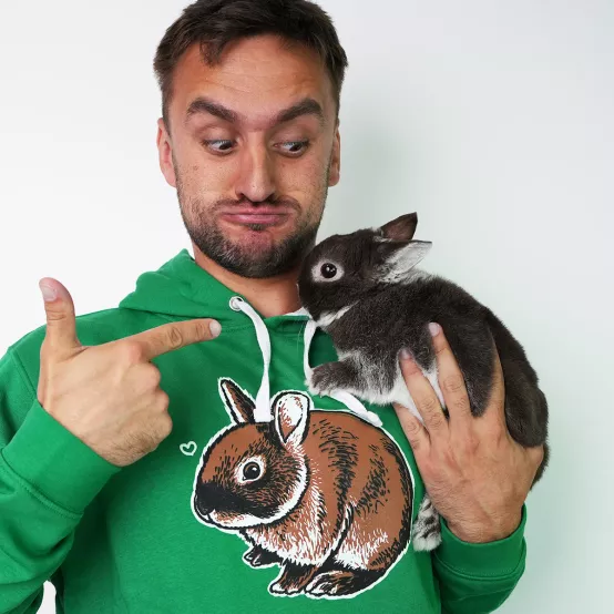 Mikina Králík Ňufík Green