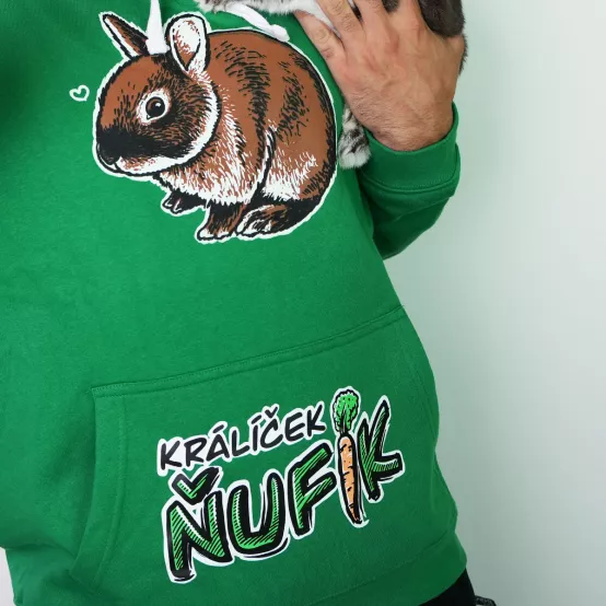 Mikina Králík Ňufík Green