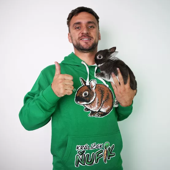 Mikina Králík Ňufík Green