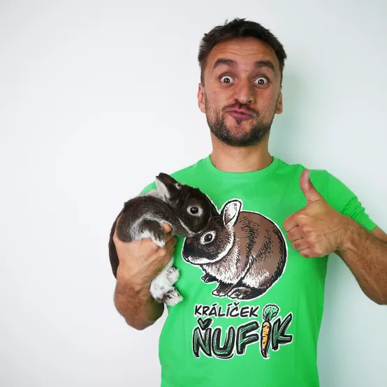 Tričko Králík Ňufík Green