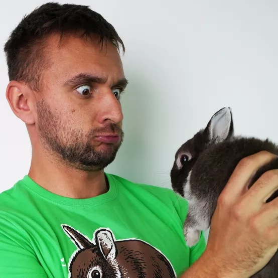 Tričko Králík Ňufík Green
