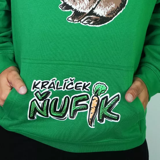Mikina Králík Ňufík Green