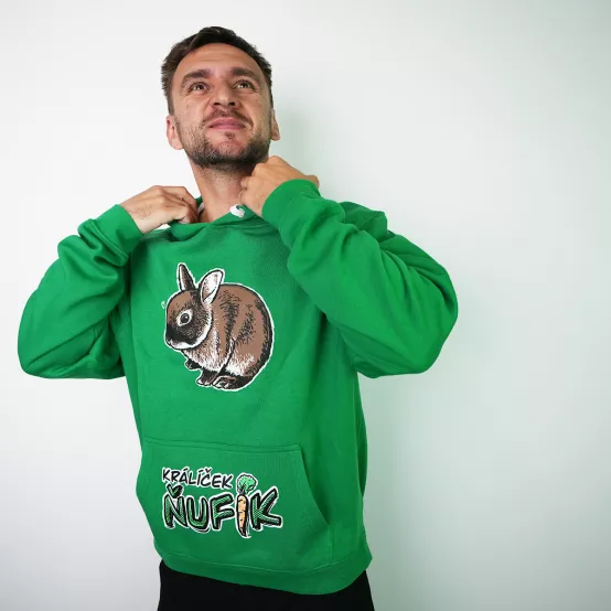 Mikina Králík Ňufík Green