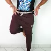 Tepláky Soul Hnědé, bílá výšivka