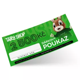 Dárkový poukaz Tary Shop.cz na nákup zboží v hodnotě 2 500 Kč pro parkour