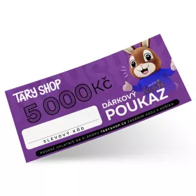 Dárkový poukaz Tary Shop.cz na nákup zboží v hodnotě 5 000 Kč pro parkour