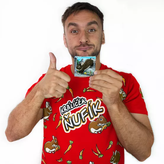 Samolepka Ňufík ve měste